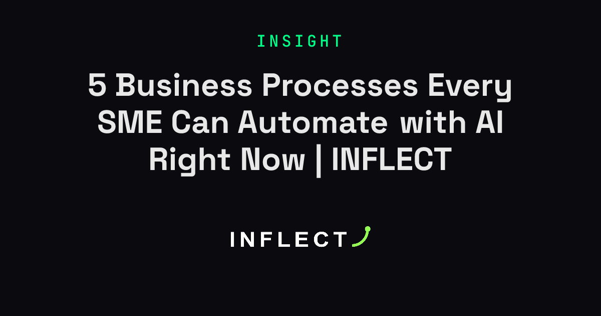 5 Business Processes Every SME Can Automate with AI Right Now | INFLECT